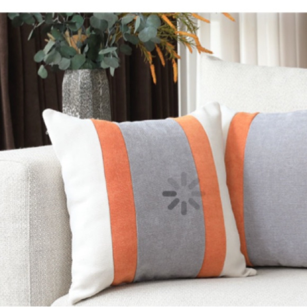 2 Farmhouse, barnyard style  18x18 pillow COVERS NWT